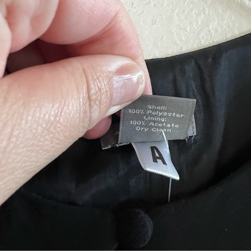 Ann Taylor Black Sheath Dress with Flutter Sleeves - Picture 3 of 6